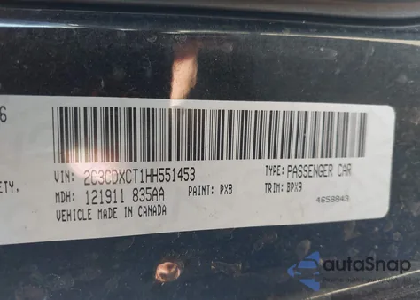 2017 Dodge Charger R/T Rwd from USA, damaged, VIN 2C3CDXCT1HH551453